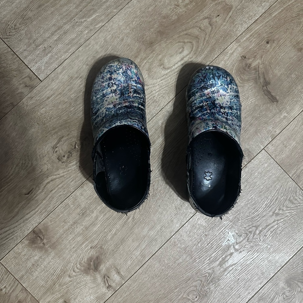 Multicolor Dansko Clogs